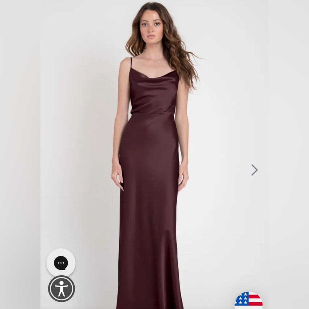 NEW unworn Jenny Yoo Mahogany Sylvie Dress